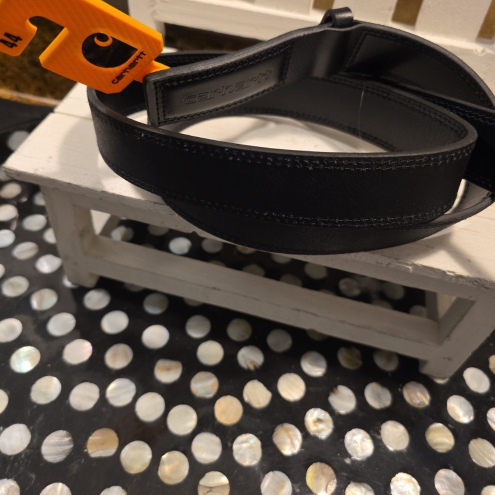 Carhartt leather scratchless belt black